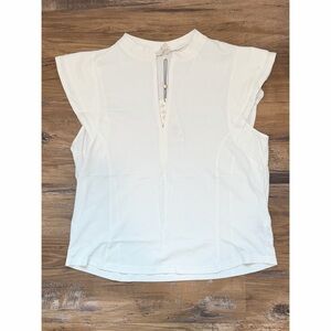 Calia Textured Cap Sleeve Golf Shirt